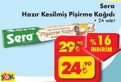 SERA HAZIR KESİLMİŞ PİŞİRME KAĞIDI SERA HAZIR KESİLMİŞ PİŞİRME KAĞIDI